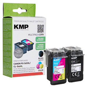 KMP C97V  schwarz, color Druckköpfe kompatibel zu Canon PG-545XL + CL-546XL, 2er-Set