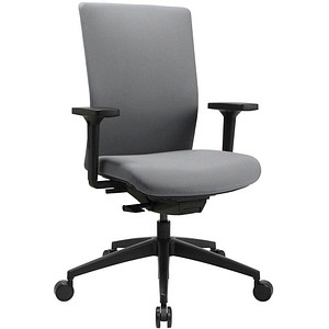 4014296849515 - Bürostuhl Sitness AirWork G PA40OMT3MT3 Stoff grau Gestell schwarz 4014296849515 Topstar