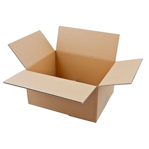 Nestler Wellpapp-Faltkartons 1-wellig braun 31,0 x 24,0 x 16,7 cm Außenmaß, 20 St.