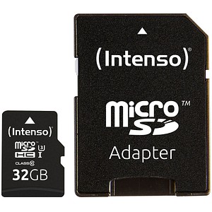 4034303022335 - Speicherkarte Professional 3433480 Micro-SDHC mit SD-Adapter Class 10 bis 90 MB s 32 GB 4034303022335 INTENSO 4034303022335 - Speicherkarte Professional 3433480 Micro-SDHC mit SD-Adapter Class 10 bis 90 MB s 32 GB 4034303022335 INTENSO