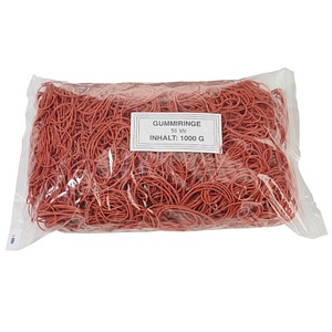 WBV Gummiringe rot, Ø 5,0 cm, 1000,0 g