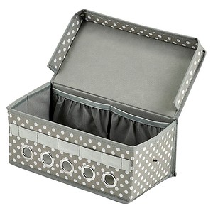 4003368146645 - Aufbewahrungsbox ZELLER PRESENT Aufbewahrungsboxen Gr Maße(B T H)(29 15 12) grau Aufbewahrungsbox Ordnungsboxen Aufbewahrungsboxen Polyester