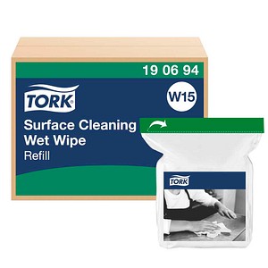 TORK feuchte Reinigungstücher Premium W15 1-lagig weiß, 232 Tücher