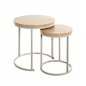 4001070477873 - Beistelltische-Set eiche 4001070477873 HAKU Möbel