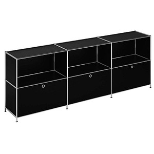 viasit System4 Sideboard schwarz 1 Fachboden viasit System4 Sideboard schwarz 1 Fachboden