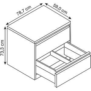 4025314219838 - Hängeregistraturschränke doppelbahnig 2 Schubfächer lichtgrau 12912-312 4025314219838 C+P-Möbel 4025314219838 - Hängeregistraturschränke doppelbahnig 2 Schubfächer lichtgrau 12912-312 4025314219838 C+P-Möbel
