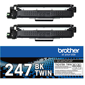 4977766812726 - TN247BK TWIN - 2er-Pack - Hohe Ergiebigkeit - Schwarz - original - Tonerpatrone - für DCP-L3510 L3517 L3550 HL-L3270 L3290 MFC-L3710 L3730 L3750 L3770