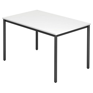 4032062173664 - HAMMERBACHER Konferenztisch VDR12 weiß rechteckig Rundrohr schwarz 1200 x 800 x 720 cm 4032062173664 - HAMMERBACHER Konferenztisch VDR12 weiß rechteckig Rundrohr schwarz 1200 x 800 x 720 cm