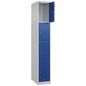 4067521349298 - Schließfachschrank Classic Plus lichtgrau enzianblau 080000-104-S10003 4 Schließfächer 300 x 500 x 1850 cm 4067521349298 CP