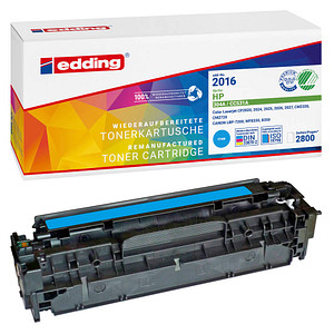 4004764955152 - edding 2016 Tonerkassette ersetzt HP 304A CC531A Cyan 2800 Seiten Kompatibel Toner