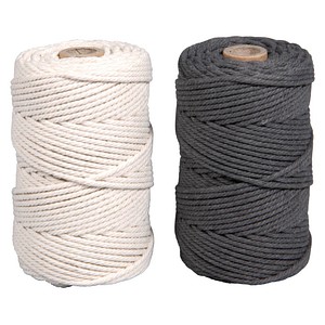 4006166791352 - Makramee Garn schiefergrau sand Ø 22 mm 2 St 4006166791352 - Makramee Garn schiefergrau sand Ø 22 mm 2 St