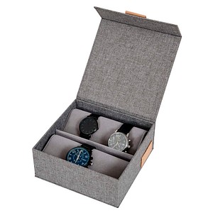 LOVE !T STORE !T Premium Uhrenbox grau 16,5 x 16,5 x 7,0 cm, 1 St.