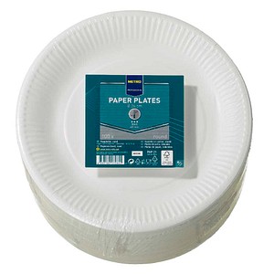 METRO PROFESSIONAL Pappteller weiß Ø 26,0 cm, 100 St.