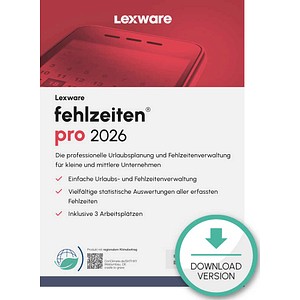 9783648187968 - LEXWARE Fehlzeiten Pro 2026  Software Vollversion (Download-Link)