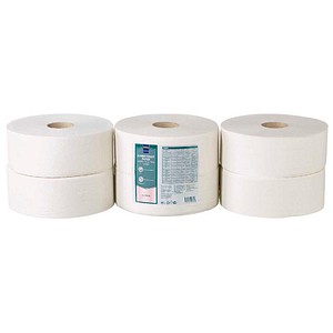 METRO PROFESSIONAL Toilettenpapier JUMBO 2-lagig, 6 Rollen