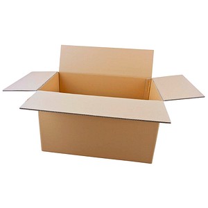 Nestler Wellpapp-Faltkartons 2-wellig braun 61,3 x 36,3 x 37,8 cm Außenmaß, 20 St.
