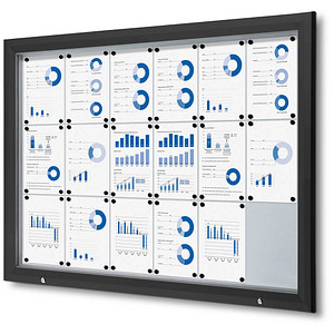 8595578321920 - SHOWDOWN Abschließbarer Schaukasten Magnetisch 1465 (B) x 1067 (H) cm Schwarz 18 x DIN A4 8595578321920 - SHOWDOWN Abschließbarer Schaukasten Magnetisch 1465 (B) x 1067 (H) cm Schwarz 18 x DIN A4