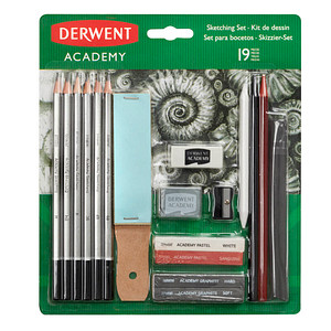 DERWENT Academy Graphitstifte B, H, HB, 2B, 4B, 6B grau, 1 St.