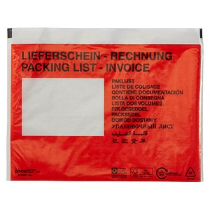 4009445052137 - Lieferscheintaschen classic eco 2FVDO335213PCR C5 LIEFERSCHEIN - RECHNUNG selbstklebend  4009445052137 500 Stück