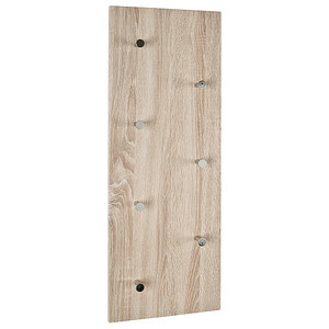 HAKU Möbel Wandgarderobe 42090 braun Holz 7 Haken 80,0 x 30,0 cm