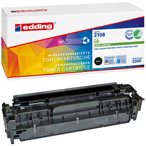 4004764982745 - EDD-2108 Toner einzeln ersetzt HP 305A (CE410A) Schwarz 2200 Seiten Kompatibel Toner