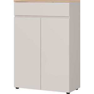 GERMANIA Aktenschrank Lissabon, 4265-654 kaschmir, lindberg-eiche 2 Fachböden 80,0 x 40,0 x 120,0 cm