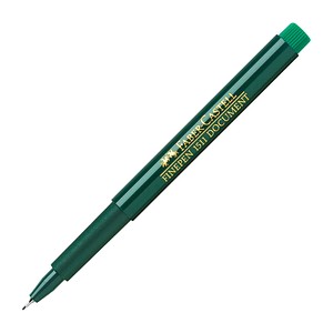 10 FABER-CASTELL Document 1511 Fineliner grün 0,4 mm 10 FABER-CASTELL Document 1511 Fineliner grün 0,4 mm
