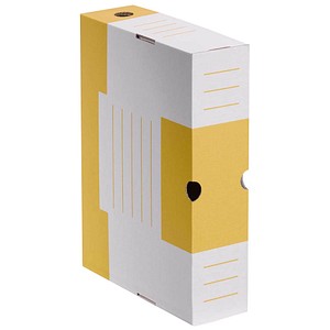 4250277512065 - Archivbox 278437 A4 weiß gelb innen 325x245x77cm stabile Wellpappe 4250277512065 10 Stück 4250277512065 - Archivbox 278437 A4 weiß gelb innen 325x245x77cm stabile Wellpappe 4250277512065 10 Stück