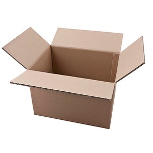 Nestler Wellpapp-Faltkartons 2-wellig braun 39,3 x 28,8 x 27,8 cm Außenmaß, 20 St.