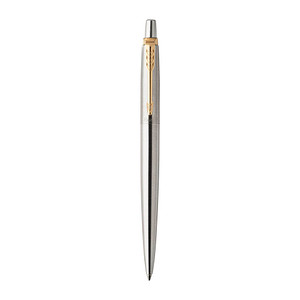 3501179531823 - Jotter Kugelschreiber | Edelstahl mit Goldzierteile | Mittlere Spitze | Blaue Tinte | Geschenkbox