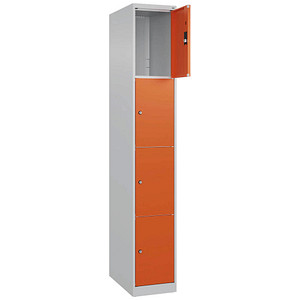 4067521349267 - Schließfachschrank Classic Plus reinorange 080000-104-S10000 4 Schließfächer 300 x 500 x 1850 cm 4067521349267 C+P-Möbel 4067521349267 - Schließfachschrank Classic Plus reinorange 080000-104-S10000 4 Schließfächer 300 x 500 x 1850 cm 4067521349267 C+P-Möbel