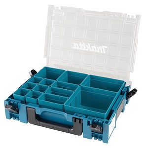 0088381589987 - mit 13 Boxen makita MAKPAC-Organizer 191X80-2 Werkzeugkasten gefüllt mit 13 Boxen 191X80-2 88381589987