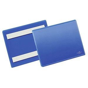 DURABLE Etikettentaschen blau A6, 50 St.