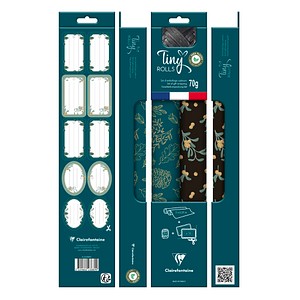 3329682238899 - - Gift Wrapping Set - Tiny Rolls 5m x 35 cm - Blue