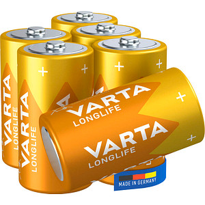 6 VARTA Batterien LONGLIFE Baby C 1,5 V