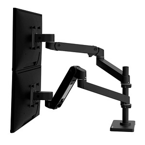 0698833091724 - Monitor-Halterung LX Pro Dual Stacking 45-690-292 schwarz für 2 Monitore Tischbohrung Tischklemme 0698833091724 ergotron