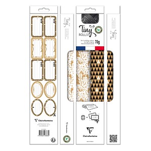 3329682238882 - Geschenkpapier Set Tiny Rolls mehrfarbig 50 m