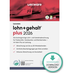 9783648188149 - LEXWARE Lohn + Gehalt Plus 2026 Software Vollversion (Download-Link)