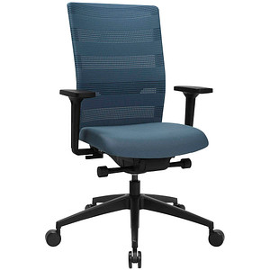 Topstar Bürostuhl Sitness AirWork, PA30O MT6CX6 Stoff blau, Gestell schwarz