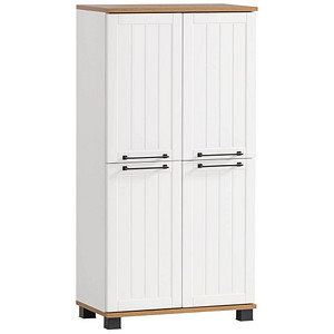 4027181118030 - Badschrank Jelda 154232 eiche landhaus weiß 598 x 326 x 1169 cm 4027181118030 MÖBELPARTNER