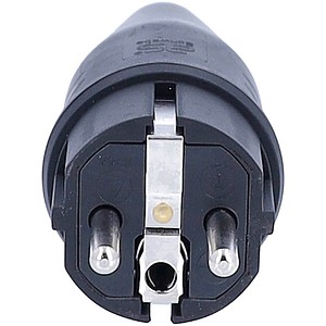 4011160604126 - Asschwabe - as Schwabe Vollgummi Schutzkontakt Schukostecker 230V 16A IP44 bis max 3×15 mm²