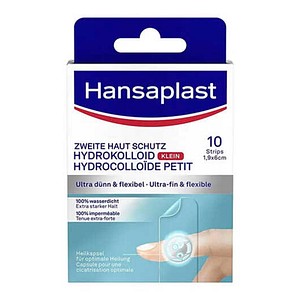 Hansaplast Pflaster ZWEITE HAUT SCHUTZ HYDROKOLLOID KLEIN 48846 transparent 1,9 x 6,0 cm, 10 St.