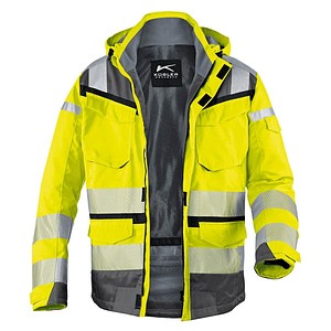 4053813368337 - REFLECTIQ Wetterjacke SYMPATEX® PSA 2 warngelb anthrazit L - 1307 8332-3497-L