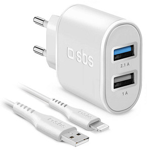 8018417327667 - Ladekabel mit Adapter weiß 10 Watt 8018417327667 sbs 8018417327667 - Ladekabel mit Adapter weiß 10 Watt 8018417327667 sbs