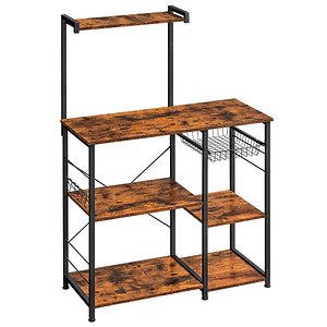 6955880399383 - Küchen-Organizer braun schwarz 900 x 400 x 1340 cm 6955880399383 VASAGLE 6955880399383 - Küchen-Organizer braun schwarz 900 x 400 x 1340 cm 6955880399383 VASAGLE