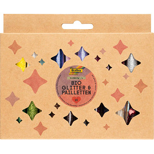 4001868133523 - Bio Glitter & Pailletten-Set Rainbow L Glitzer farbsortiert 4001868133523 folia