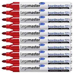 Legamaster TZ 1 Whiteboard-Marker rot 1,5 - 3,0 mm, 10 St.