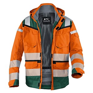 4053813373874 - unisex Warnjacke REFLECTIQ orange Größe 4XL 4053813373874 Kübler