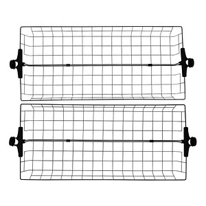 2 WENKO Herkules Ablagen für Garderobensystem schwarz 94,0 x 38,0 x 8,0 cm