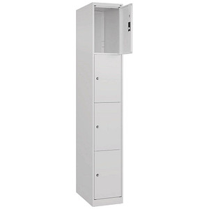 4067521349380 - Schließfachschrank Classic Plus verkehrsweiß 080000-104-S10012 4 Schließfächer 300 x 500 x 1850 cm 4067521349380 C+P-Möbel